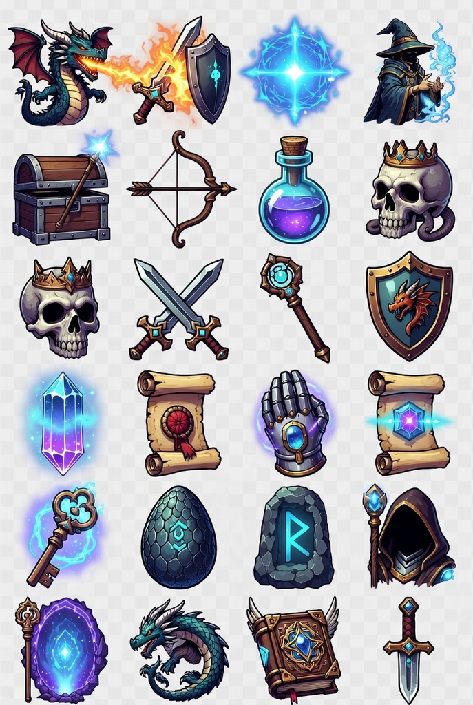 【50個限定】ファンタジーRPGスキルアイコンコレクション / Fantasy RPG Skill Icons Collection
