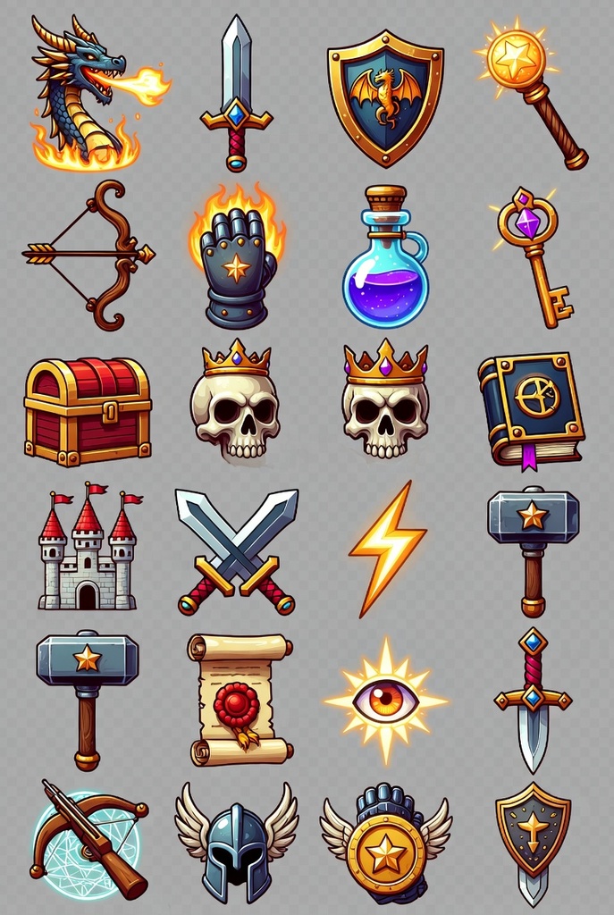 【50個限定】ファンタジーRPGスキルアイコンコレクション / Fantasy RPG Skill Icons Collection