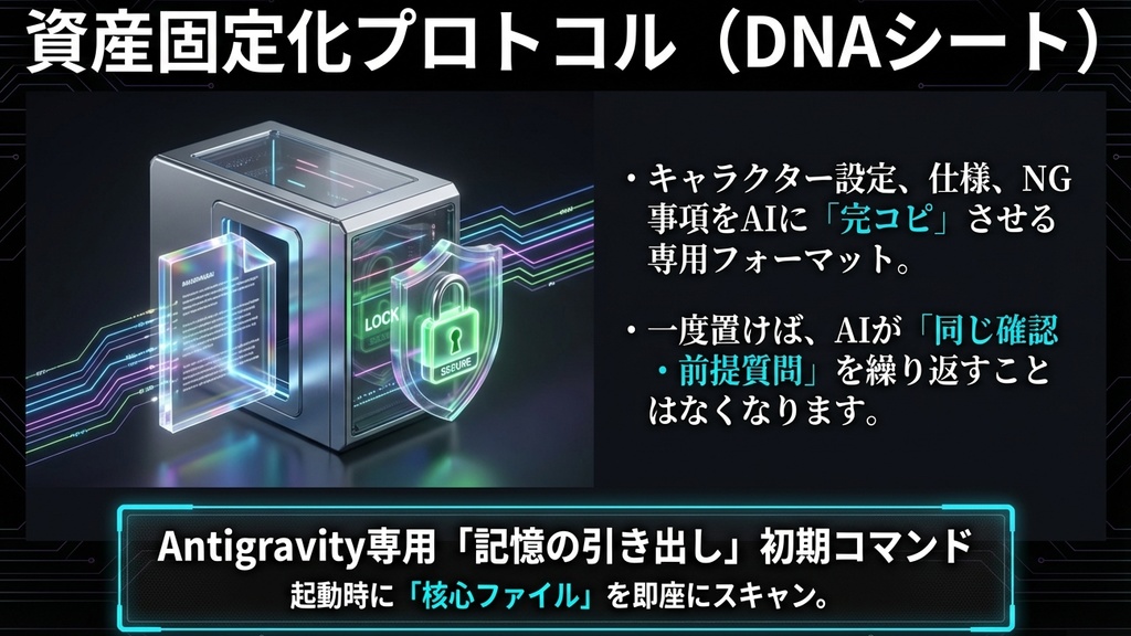 【キャラ固定可能!】AIエージェントに同じ説明をさせるのをやめませんか?ー永久記憶システム設計図
