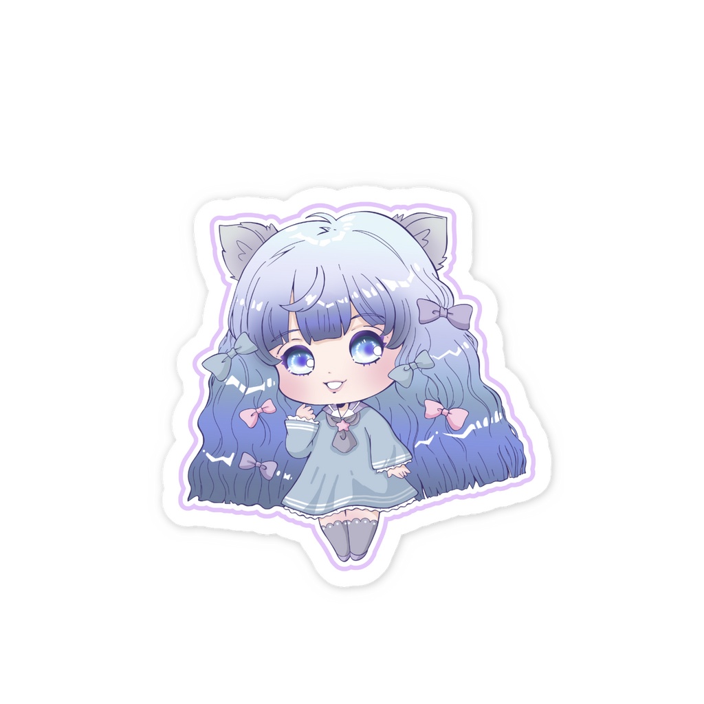 猫耳ちゃんステッカー