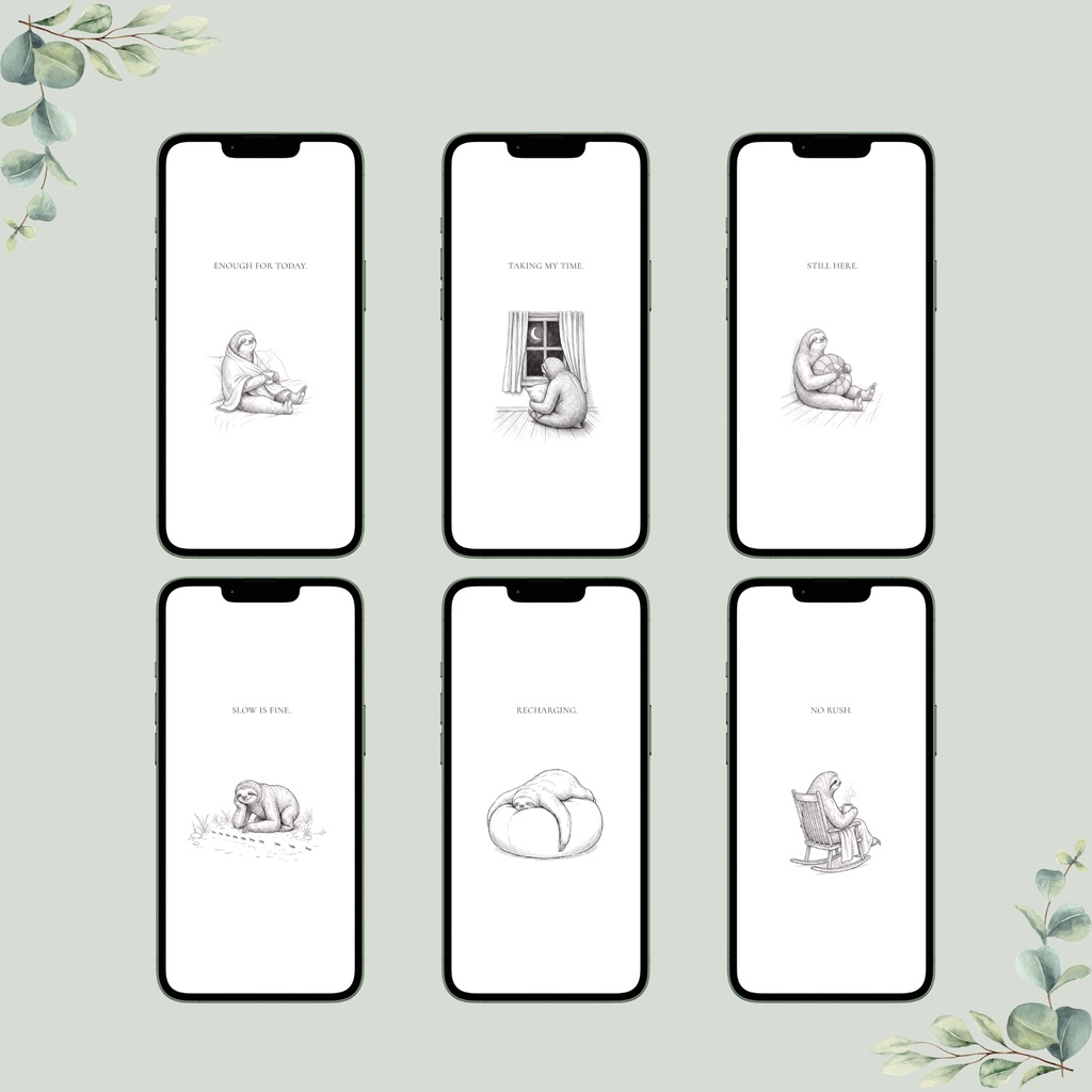 Still Here|疲れた日のお守りスマホ壁紙セット(全6枚)