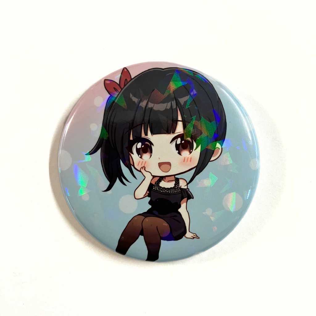 渕﨑けけろ　缶バッジ57mm(ホログラム入り)