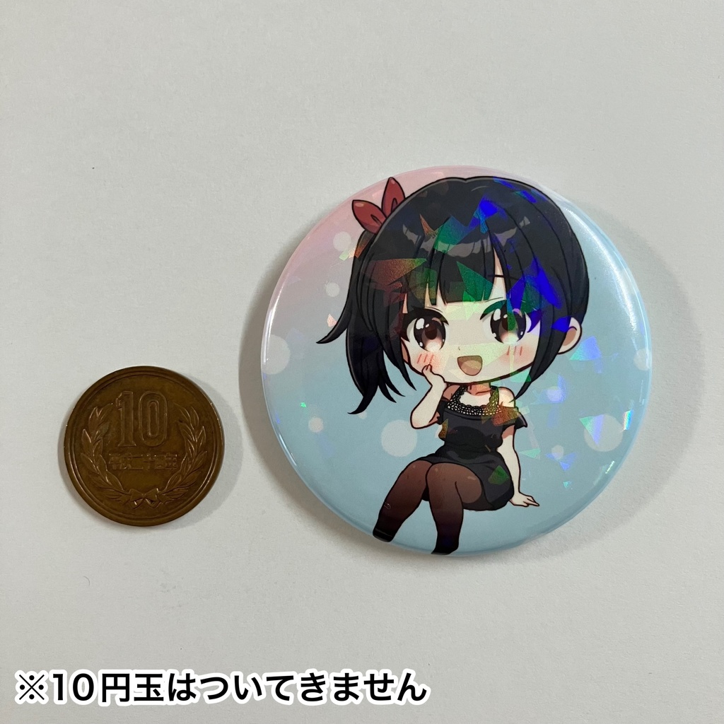 渕﨑けけろ 缶バッジ57mm(ホログラム入り)
