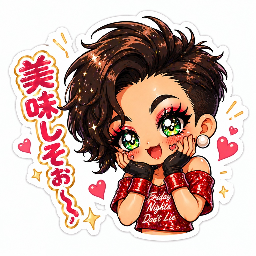 デフォンジュ ごほうびステッカー〈美味しそぉ〜〉