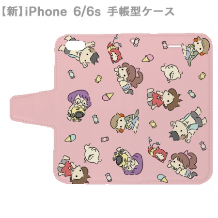 手帳型スマホケース ゆるゆるさくら第一