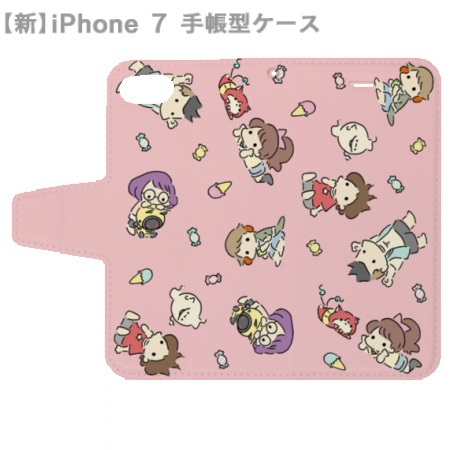 手帳型スマホケース ゆるゆるさくら第一