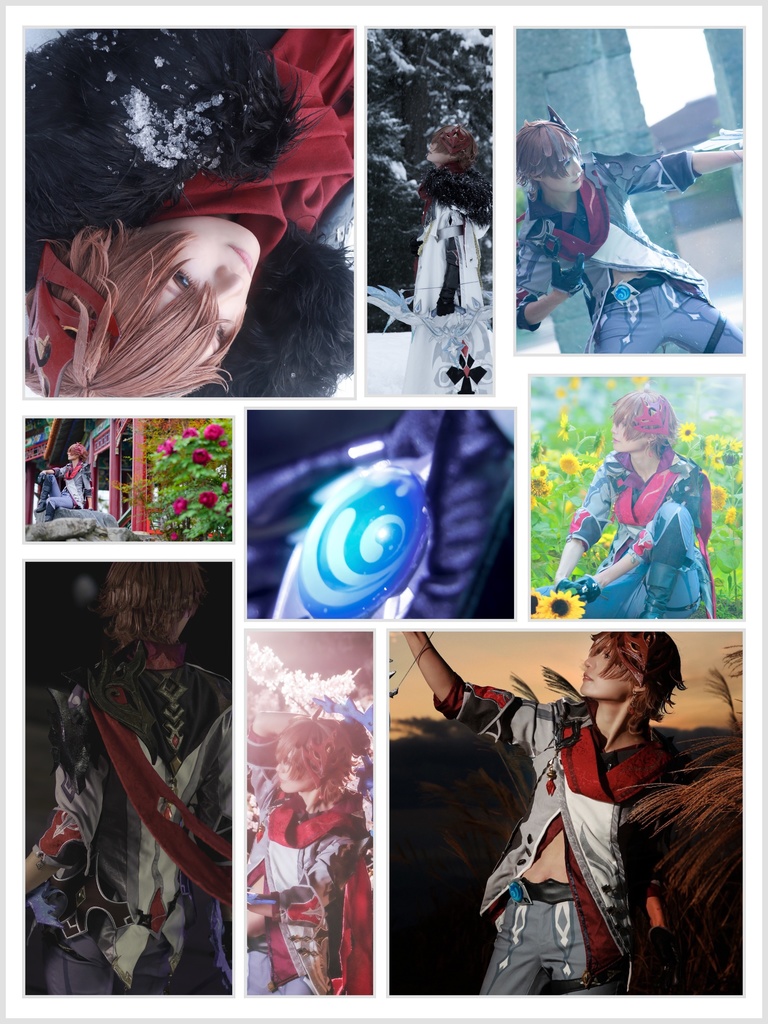 【匿名配送】タルタリヤ写真集チェキ風カードセット