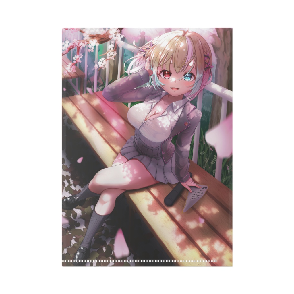 春イラストクリアファイル