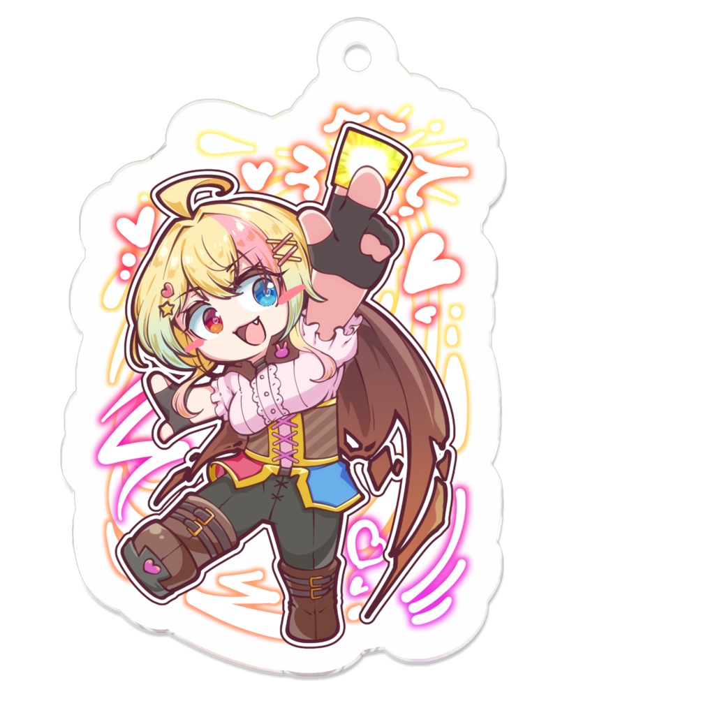 カードイラストアクリルキーホルダー