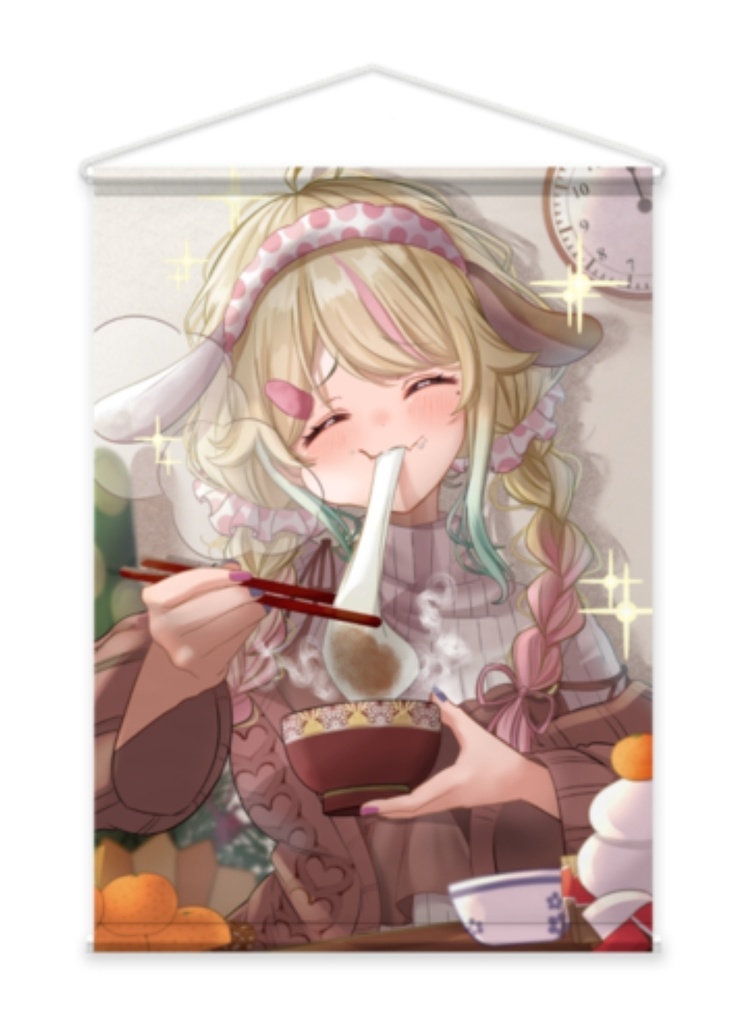 おもちもちもちタペストリー