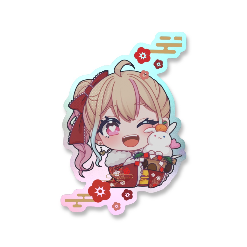 2026年お正月かれんオーロラステッカー