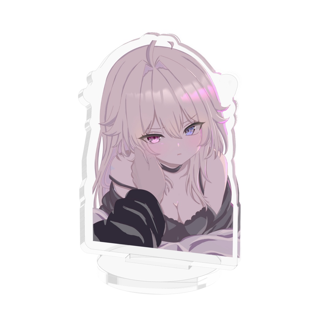 れんが描いたネオン風イラストアクスタ!