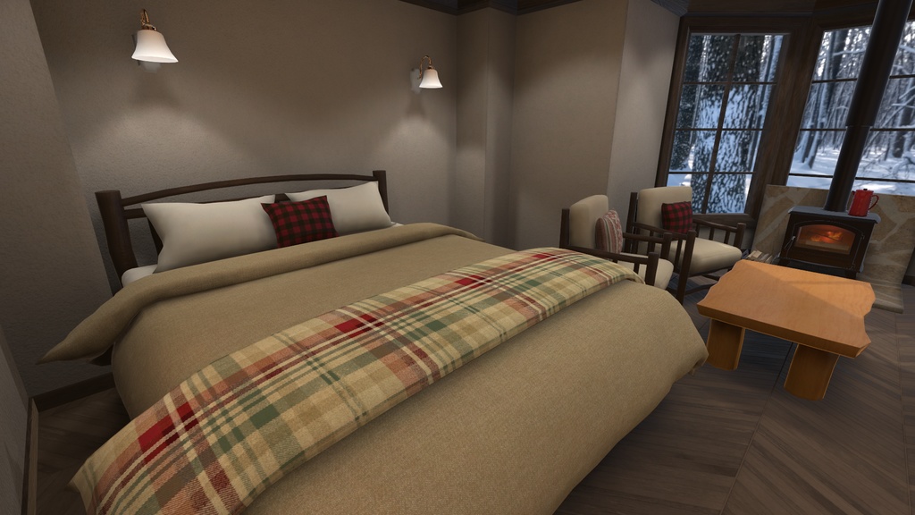 【ストーブ+家具】78 Furniture 01 -Lodge- v2.1