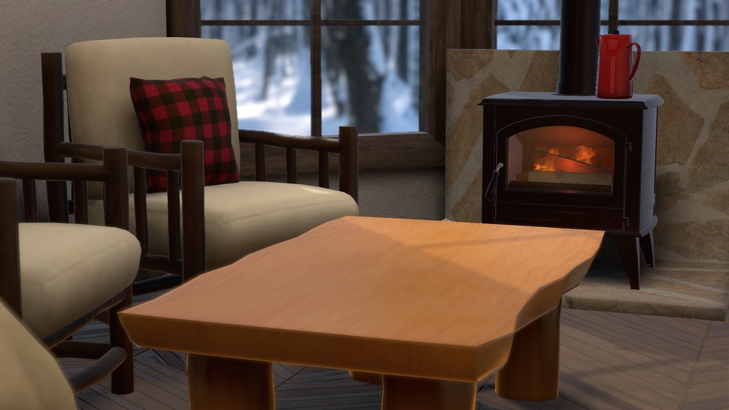 【ストーブ+家具】78 Furniture 01 -Lodge- v2.1