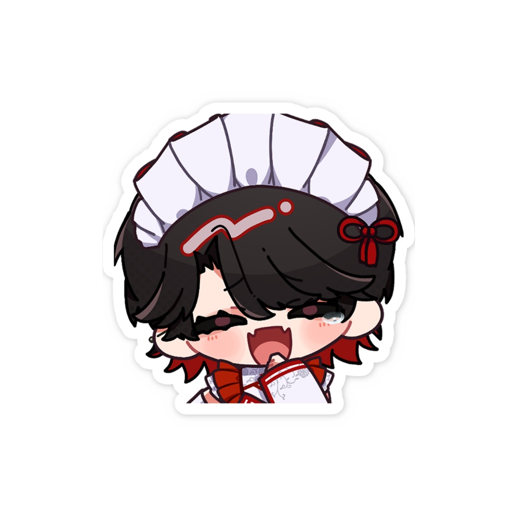 【ステッカー】迷十のミニキャラ ステッカー 笑ってるver