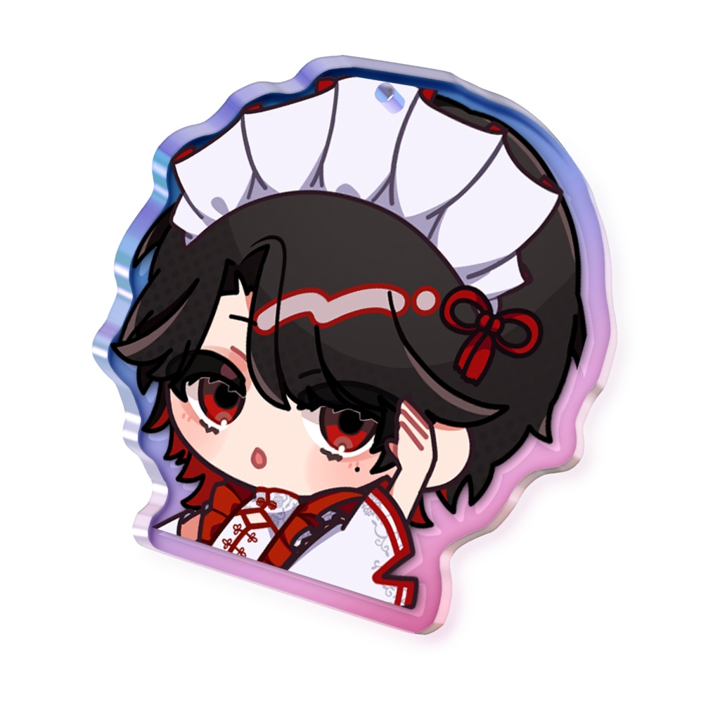 【オーロラアクキー】迷十のミニキャラ アクリルキーホルダー おつかれver