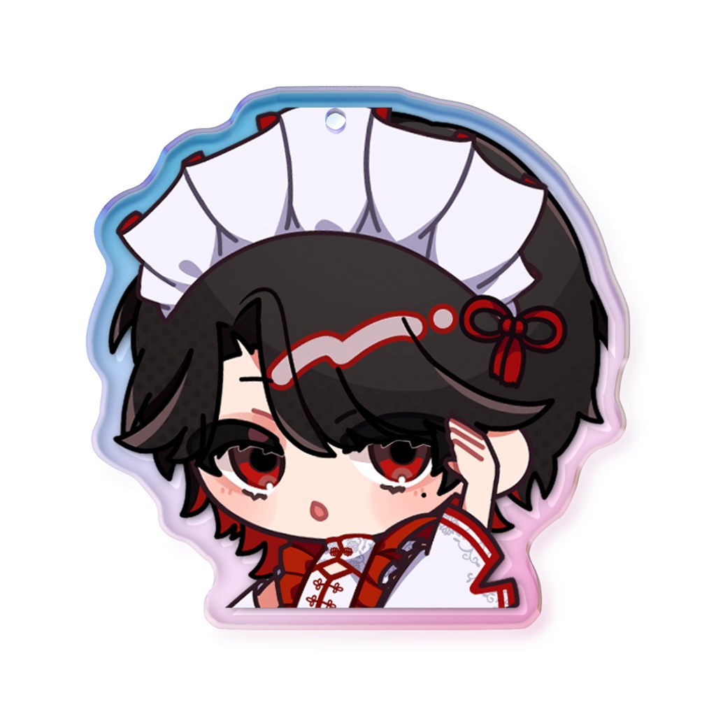 【オーロラアクキー】迷十のミニキャラ アクリルキーホルダー おつかれver