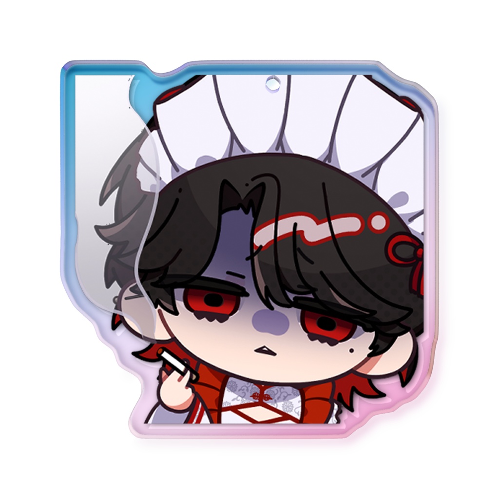 【オーロラアクキー】迷十のミニキャラ アクリルキーホルダー 怒ってるver