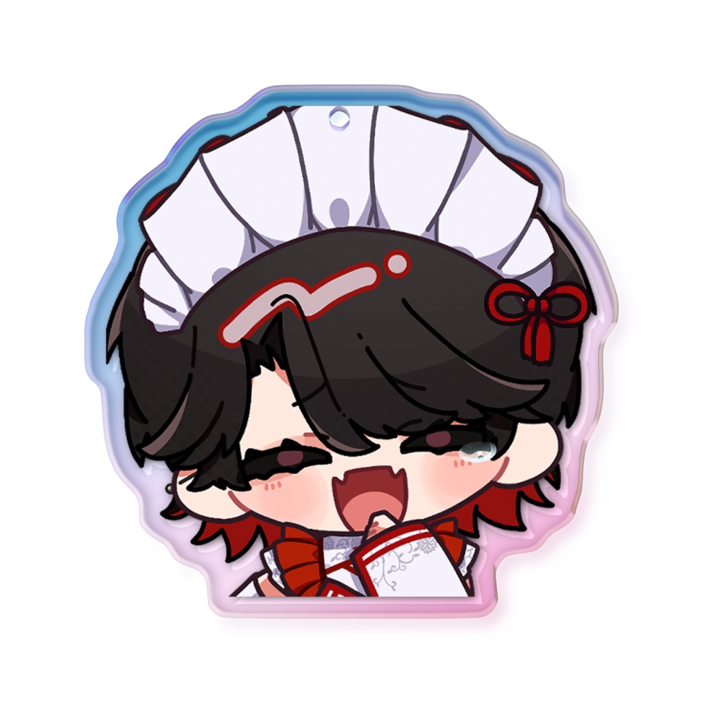 【オーロラアクキー】迷十のミニキャラ アクリルキーホルダー 笑ってるver