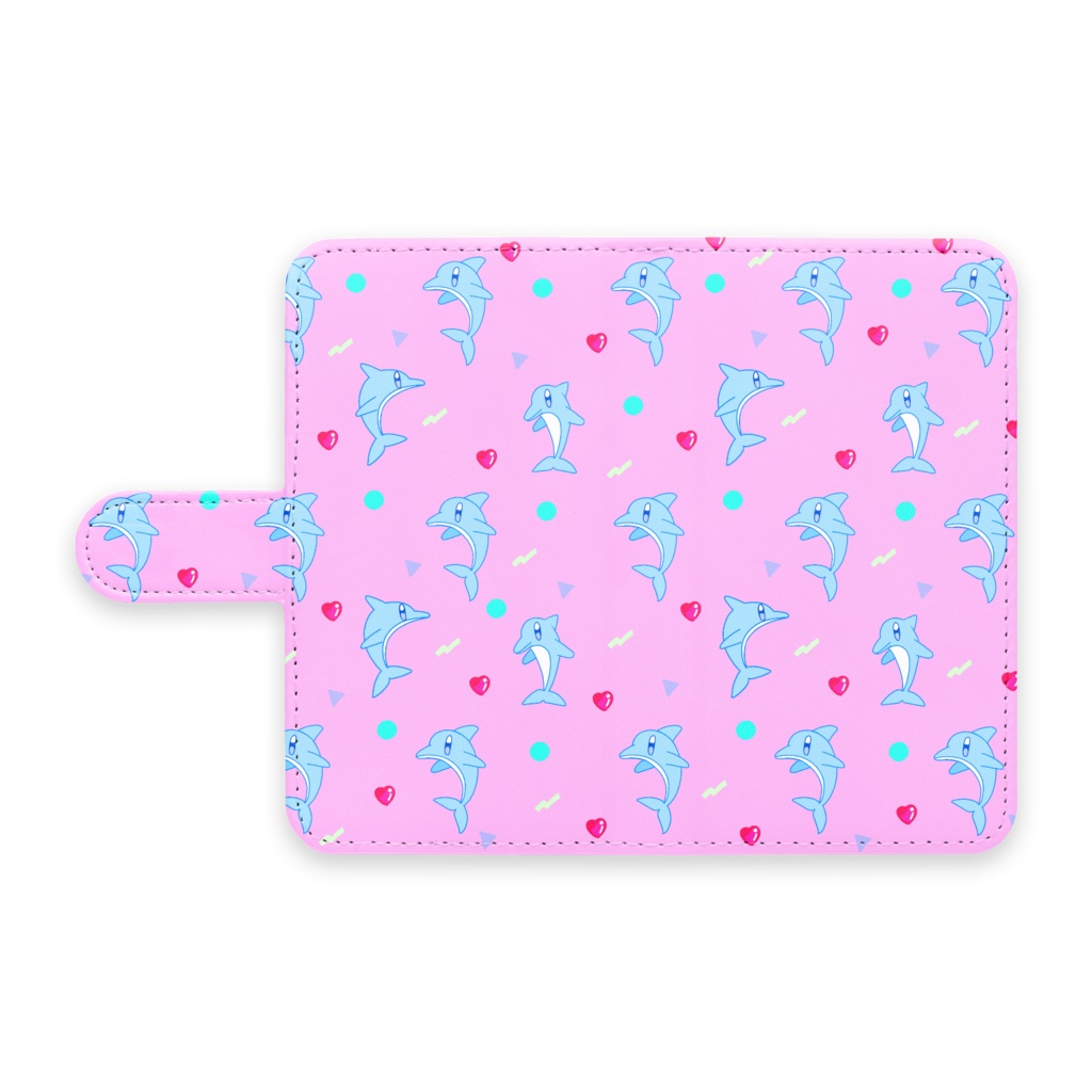 イルカのスマホケース Android Silver Beach Baby Booth