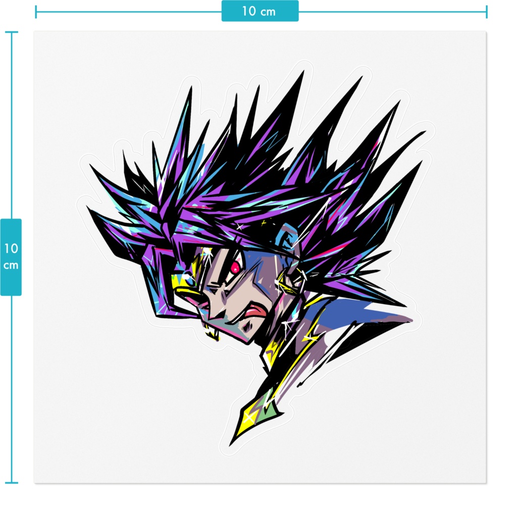 ステッカー☆紫ペロリー