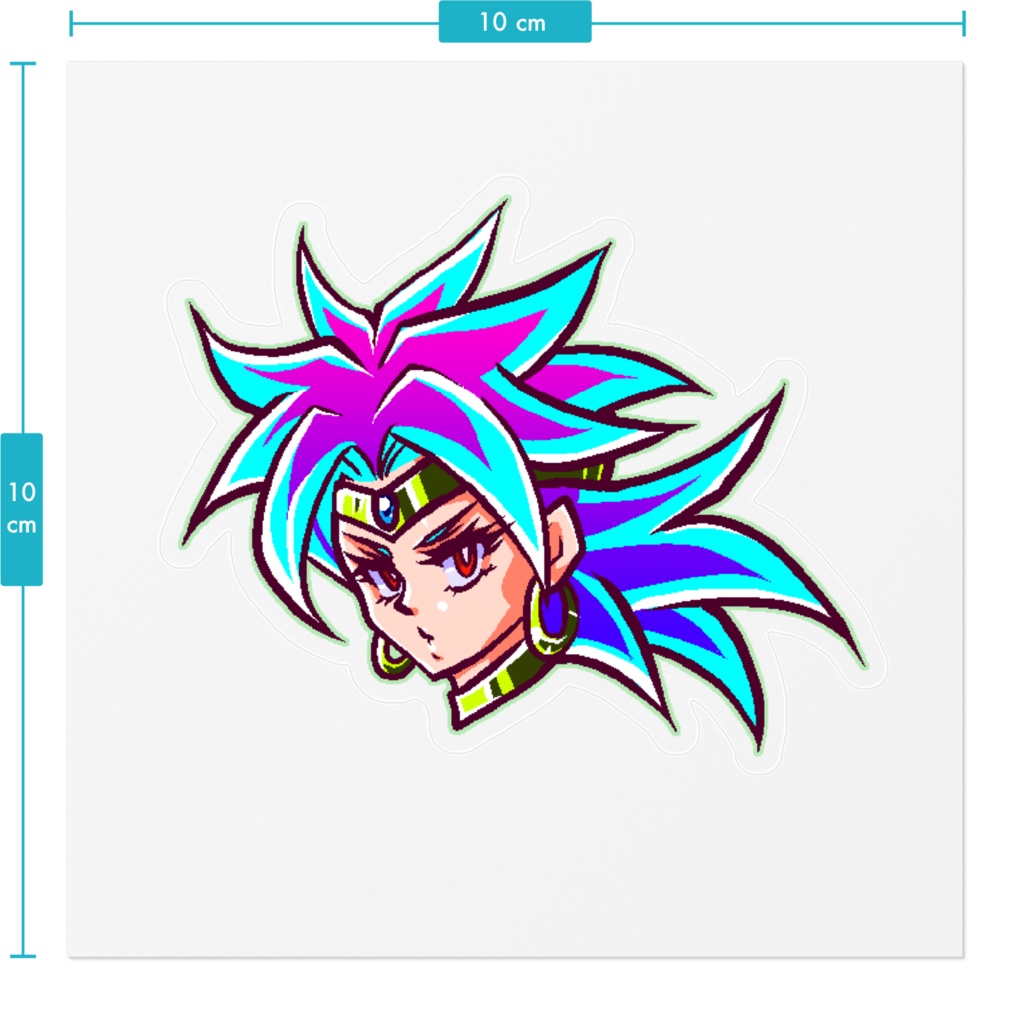 ステッカー☆青ポップリー