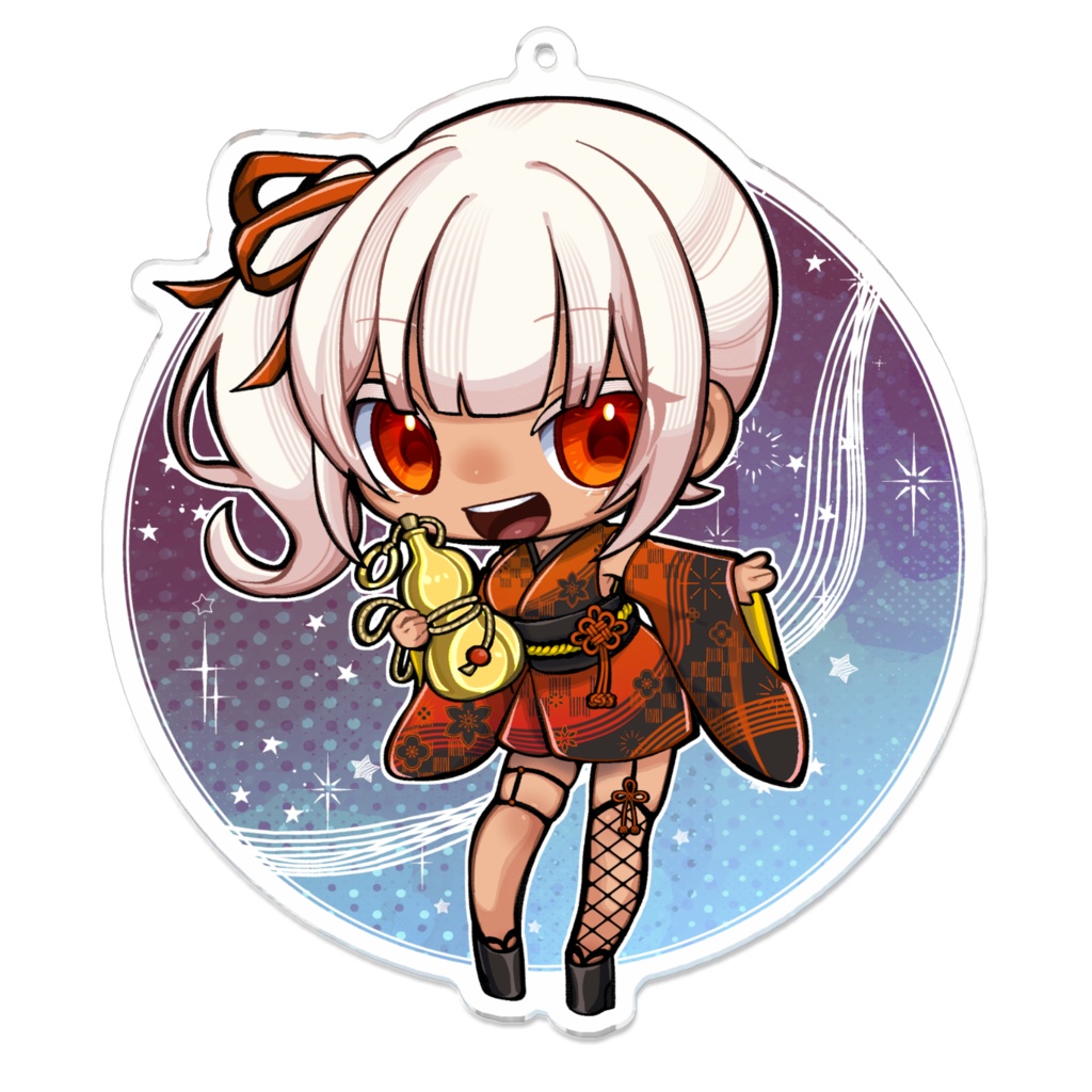 アシュリー・フロース「えがお浴衣衣装」アクリルキーホルダー