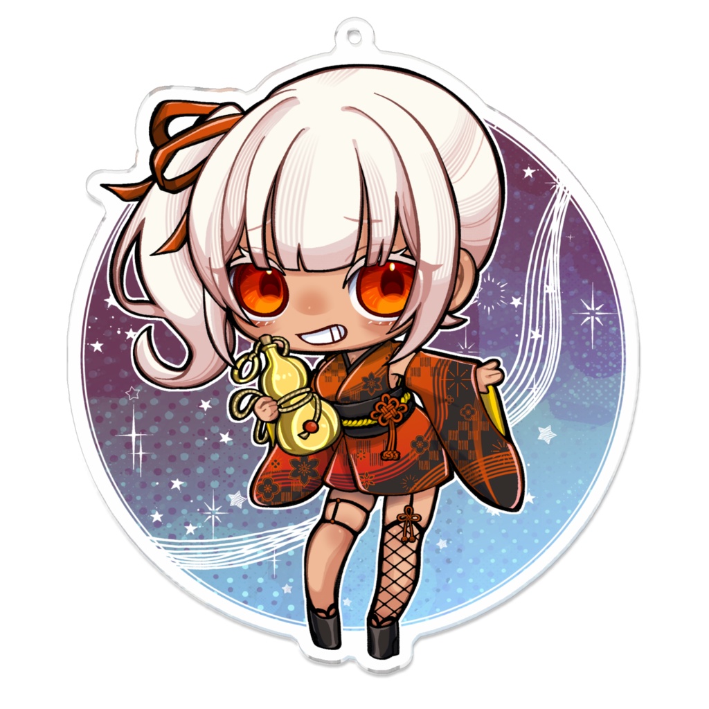 アシュリー・フロース「いたずら浴衣衣装」アクリルキーホルダー