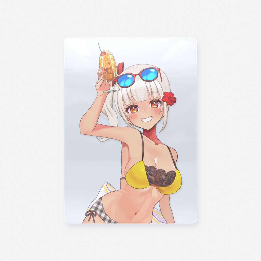 アシュリー・フロース「水着衣装」クリアカード