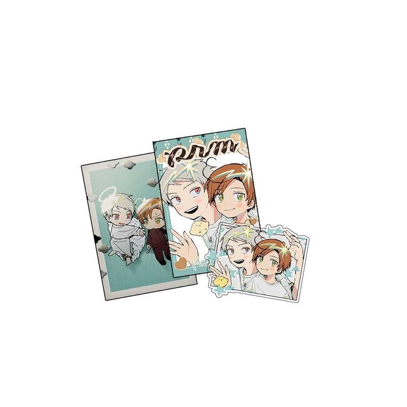 雑誌風ステッカー&ポスカ２種のセット 