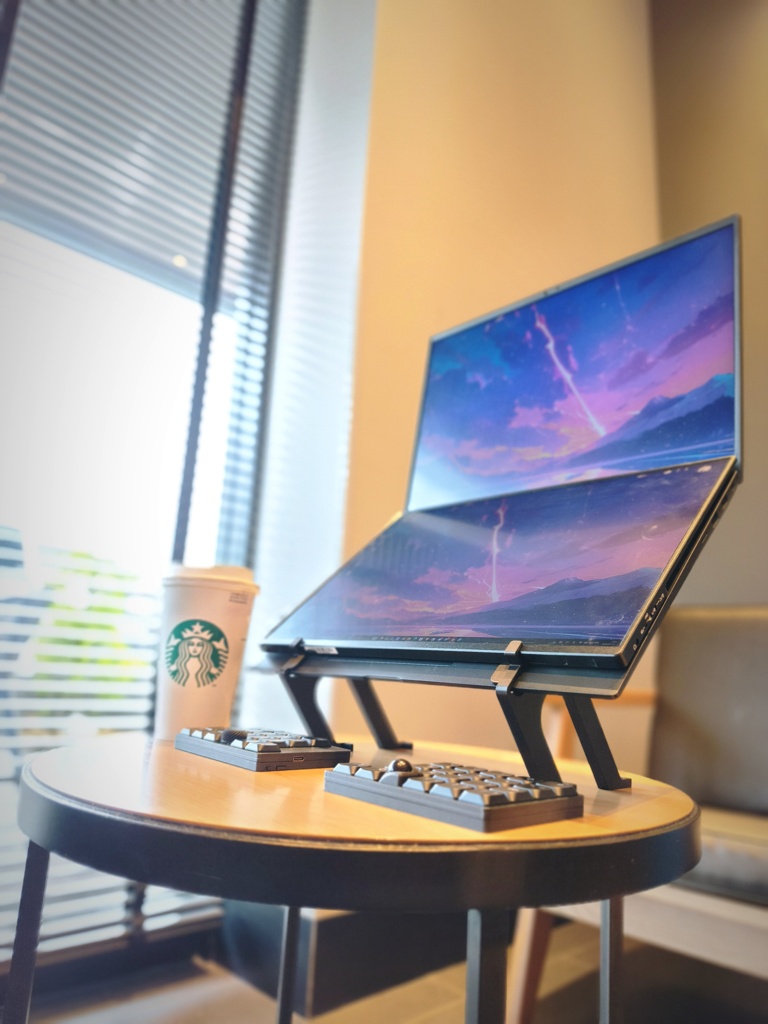 LiNEABrace - Dual Monitor Setup 3D Model