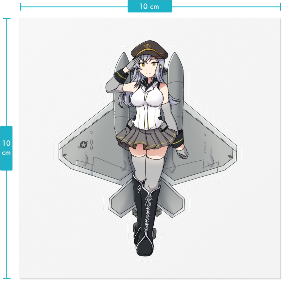 【空戦乙女】オリジナル空乙女 キャシー ステッカー