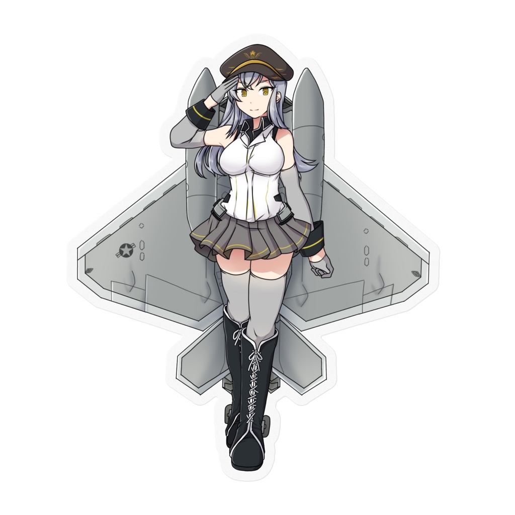 【空戦乙女】オリジナル空乙女 キャシー ステッカー
