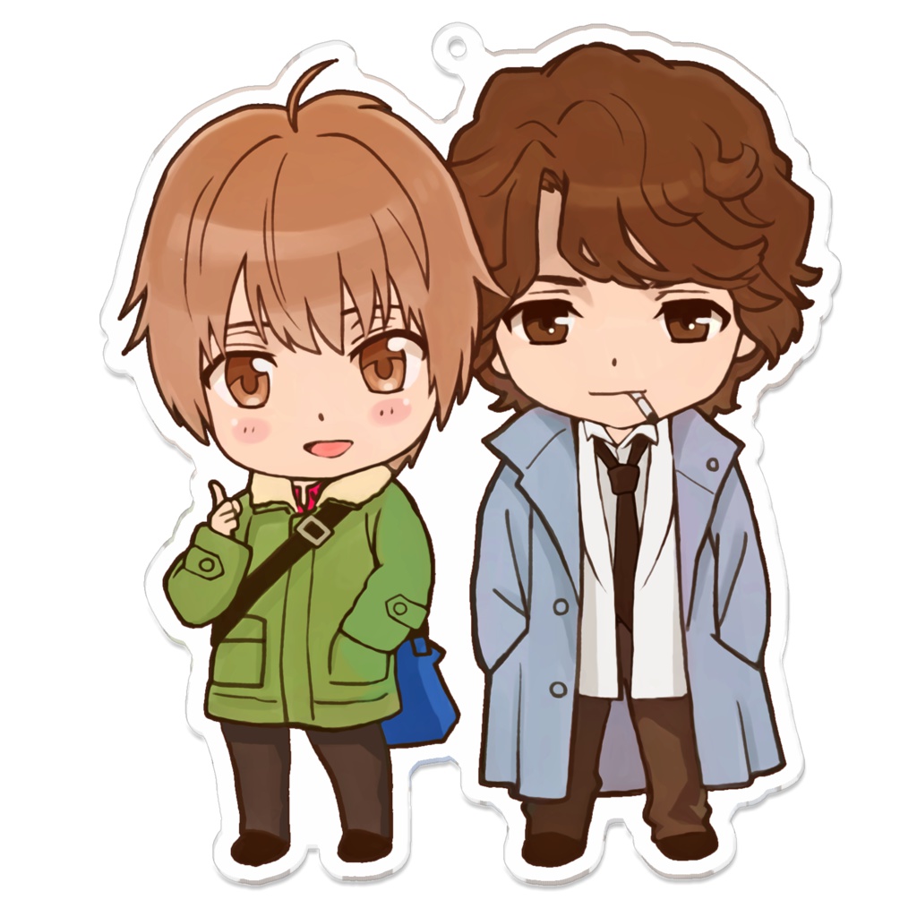 火村&アリスアクリルキーホルダー