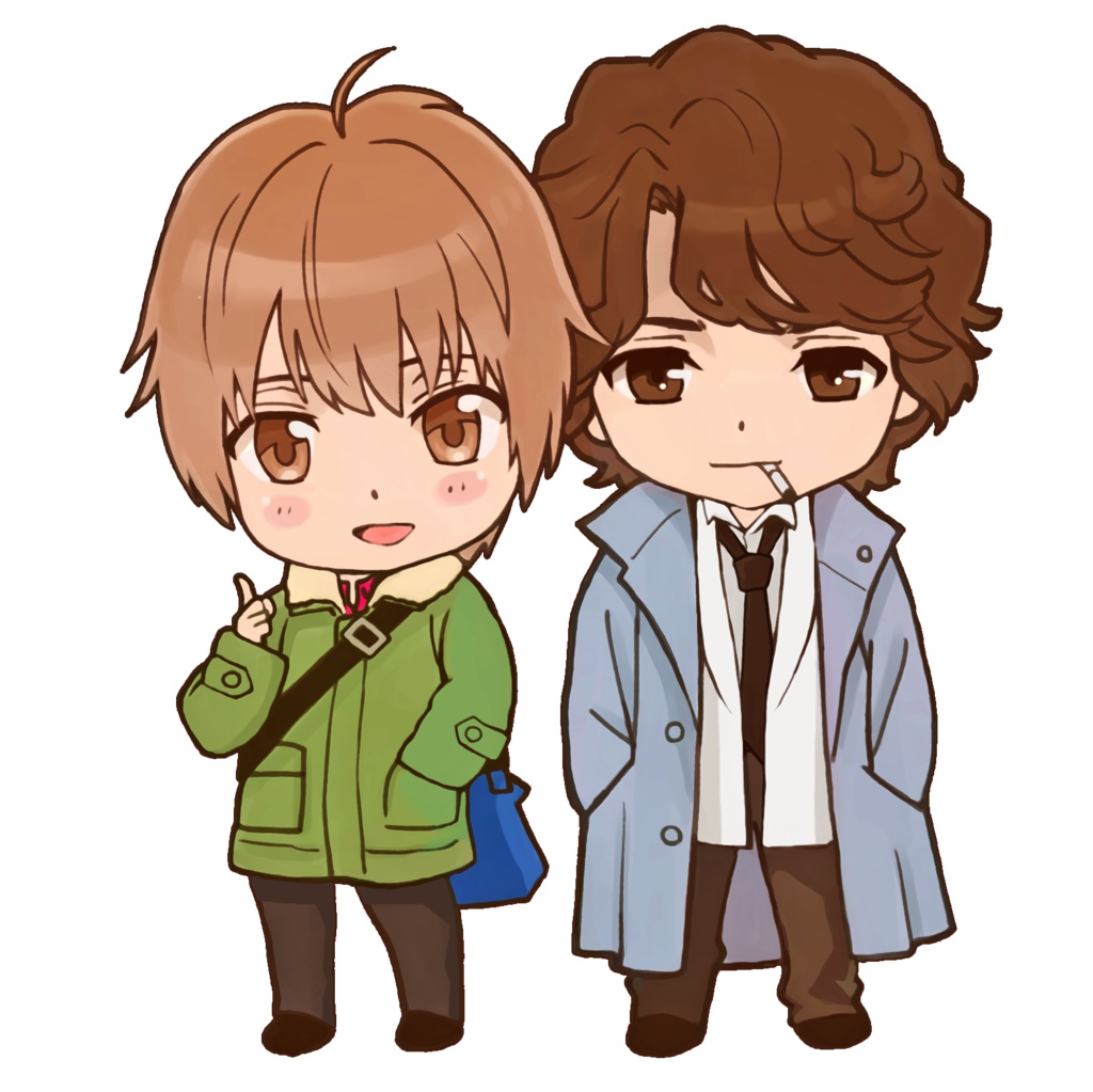 火村&アリスアクリルキーホルダー