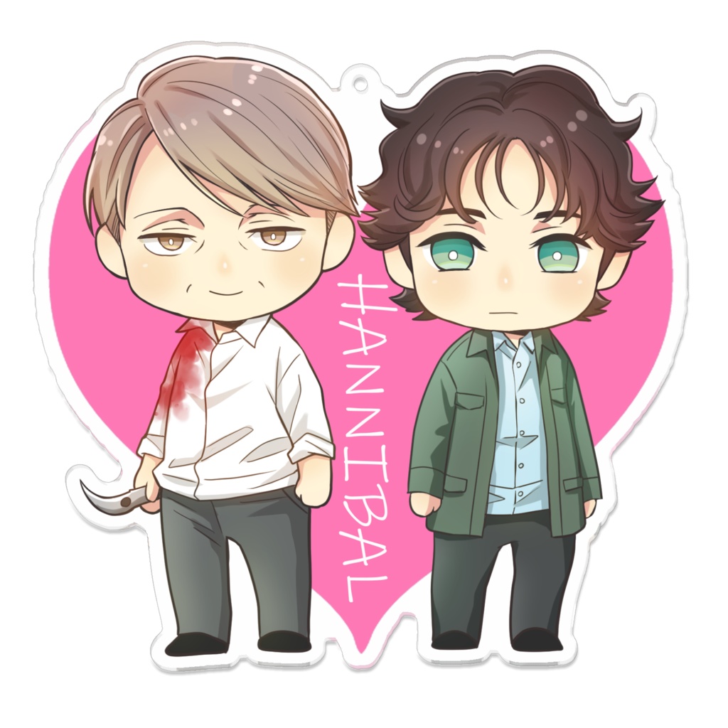 ハズバンズキーホルダー血つき