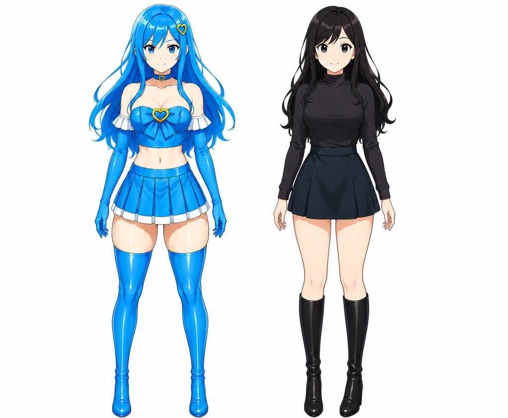 AIイラスト：あなた好みのオリジナル変身ヒロインを作成します。