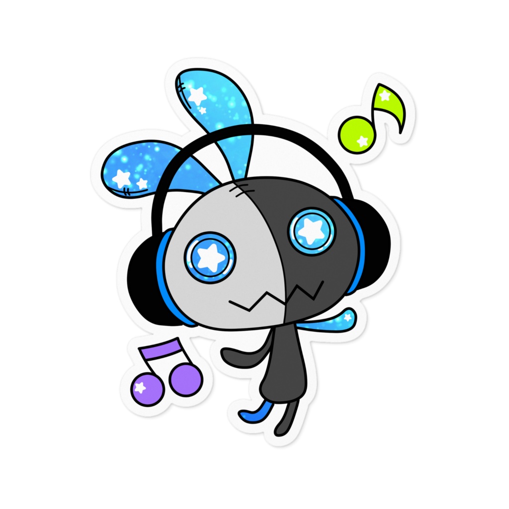 碧色音ココル　ぬいぐるみ音符Ver.ステッカー