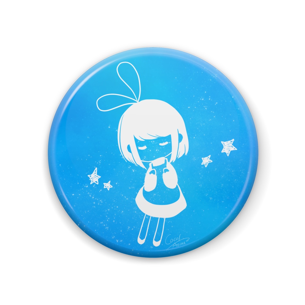 【缶バッチ】宇宙の女の子