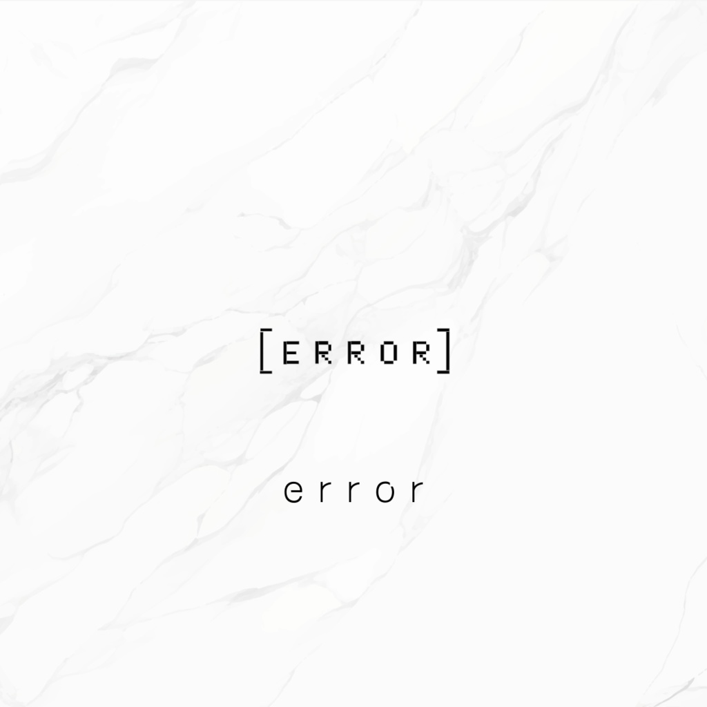 free tattoo『error』