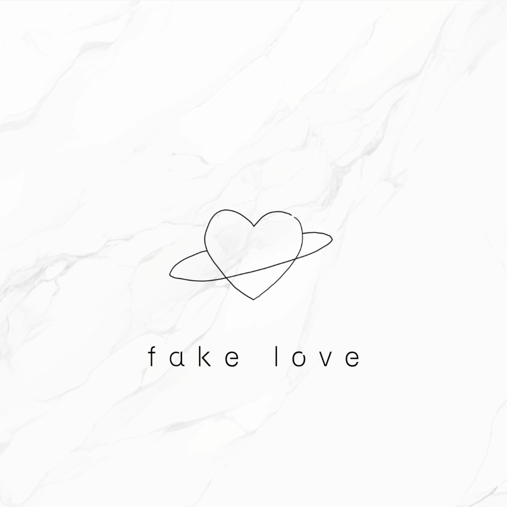 free tattoo『fake love』