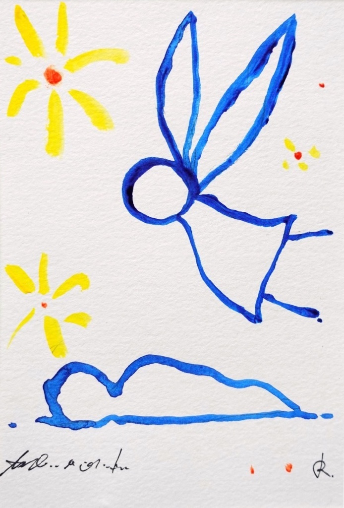 直筆絵画「 おはよう 」