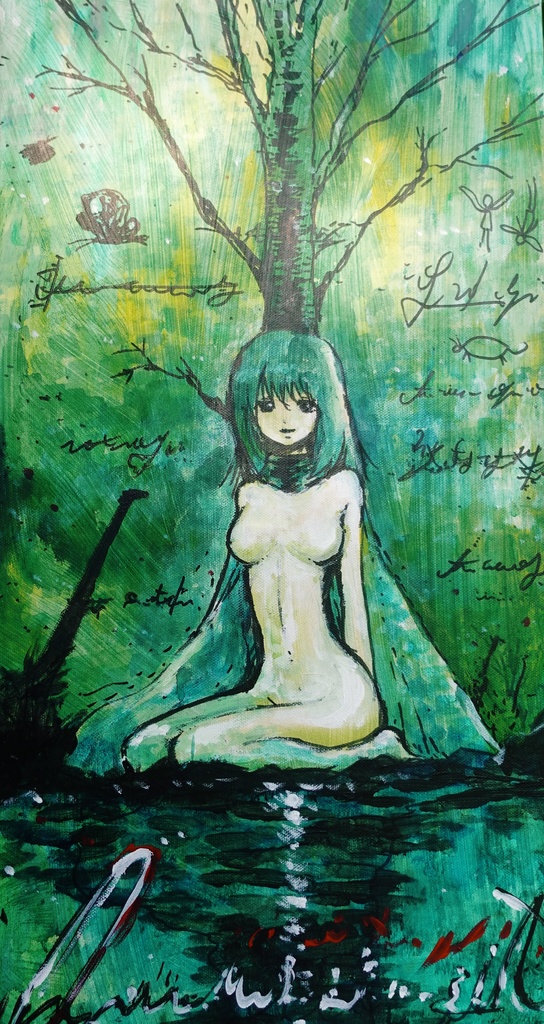直筆絵画「 精霊（2020）」