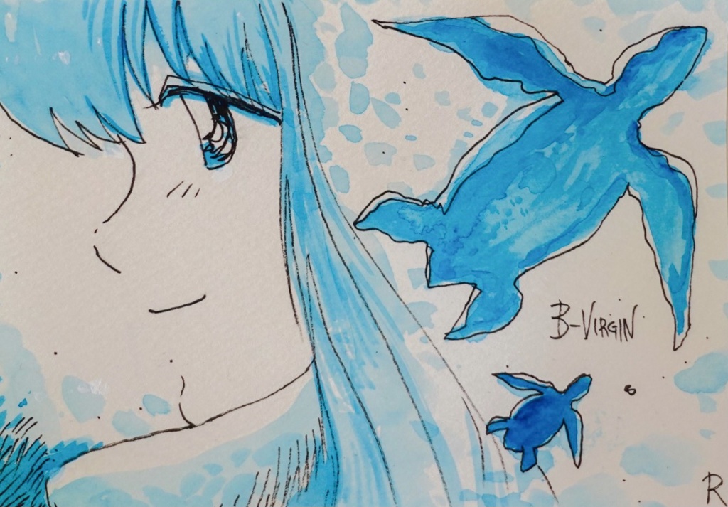 直筆絵画「 Bバージン・桂木ユイ 」