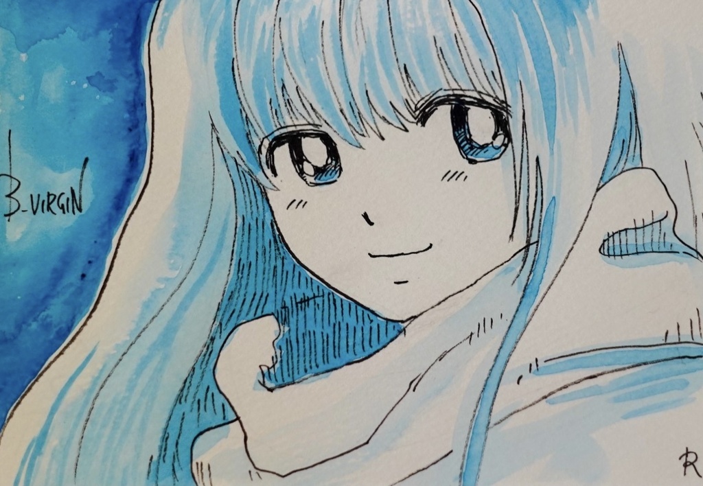 直筆絵画「 Bバージン・桂木ユイ 」