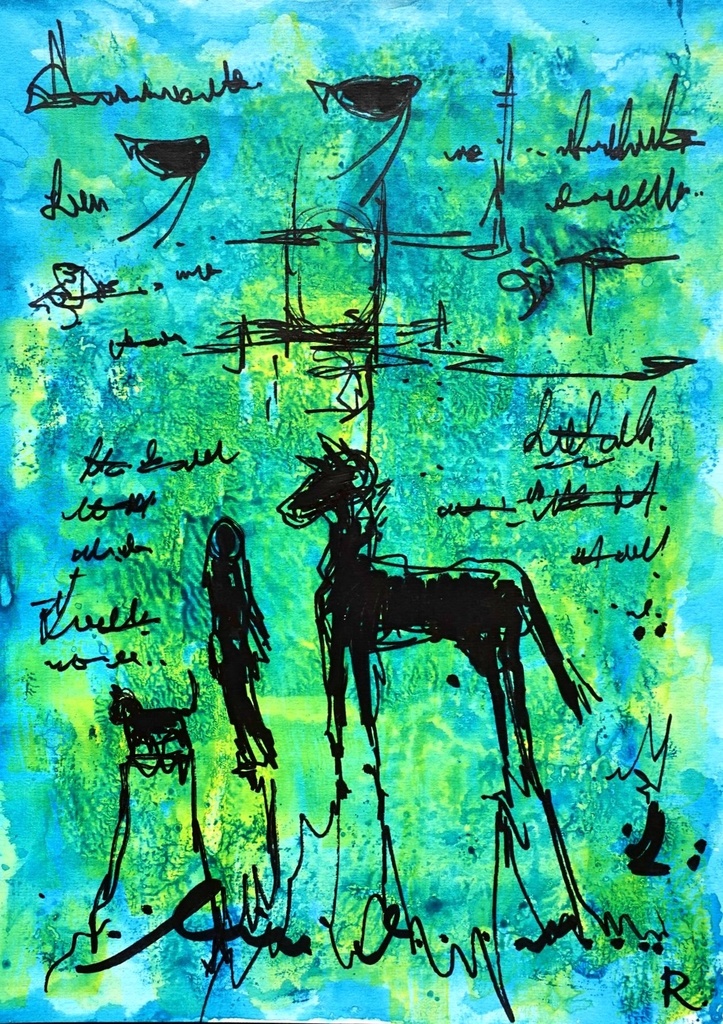 直筆絵画「 馬 」