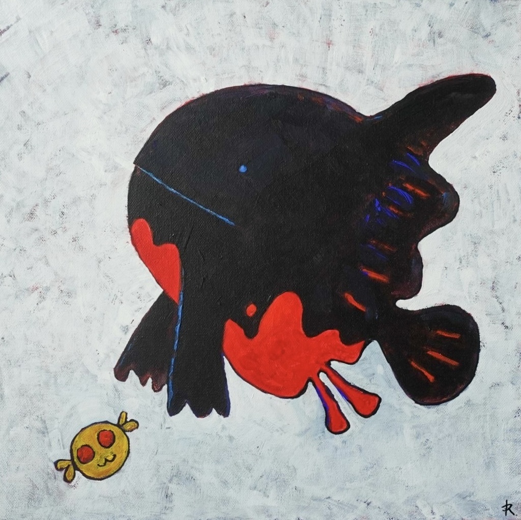 直筆絵画『 イモリマンボウ 』