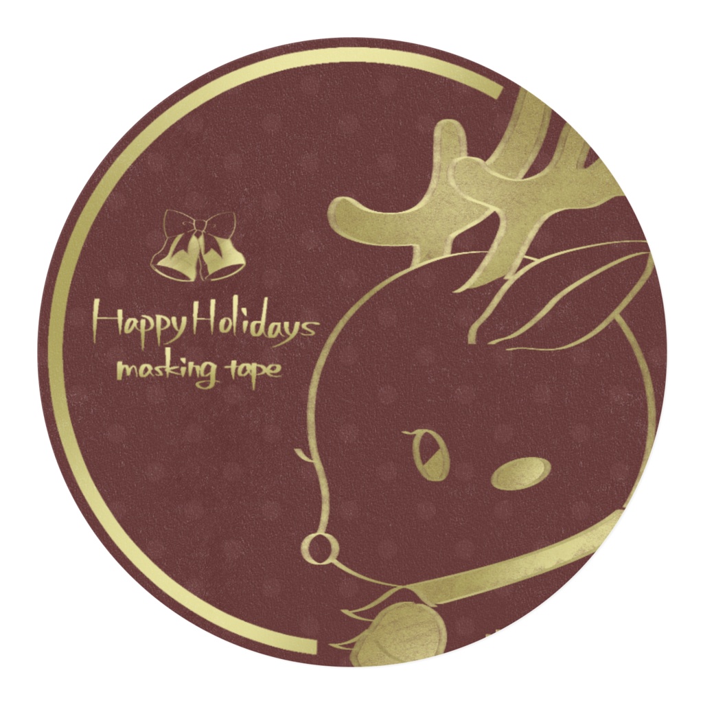 クリスマスマスキングテープ(トナカイver.)全2種類
