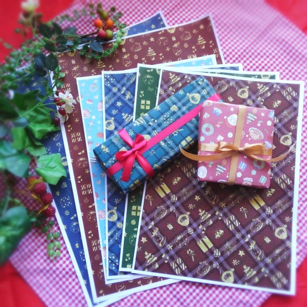 (無料ダウンロード)◆クリスマス用ラッピングペーパー◆