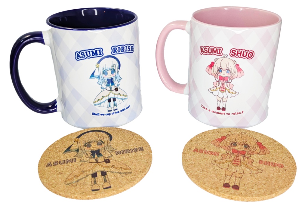 しゅおりりマグカップ（コースター付き）